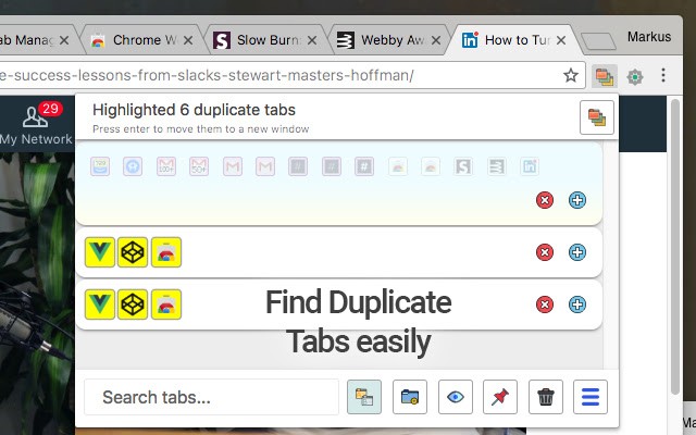 Tab Manager Plus for Chrome 4