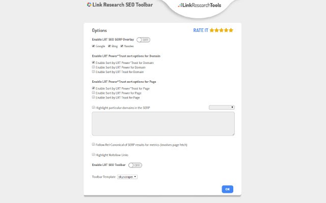 Link Research SEO Toolbar