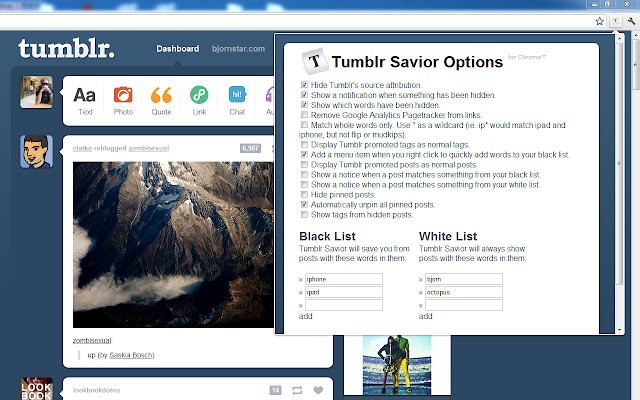 Tumblr Savior