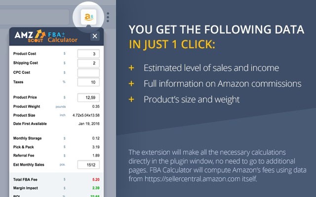 Amazon Fba Calculator Free By Amzscout